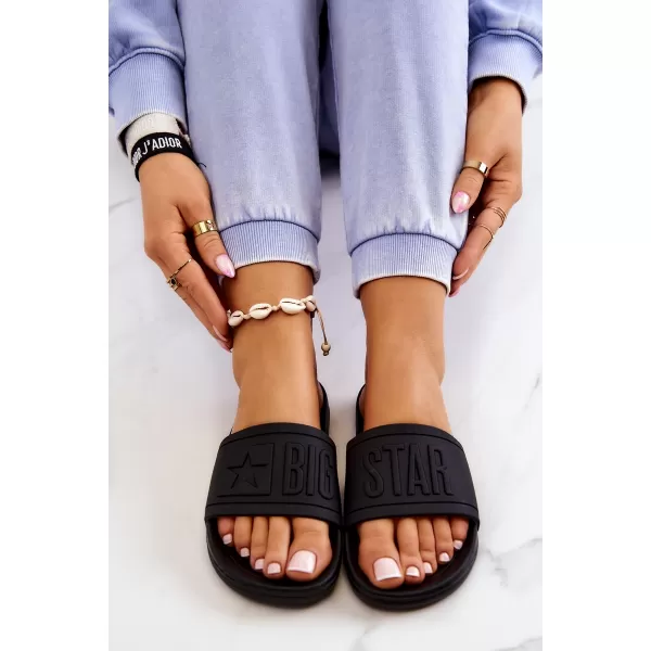  Modne ženske papuče BIG STAR DD274A271 BLACK Big Star Shoes 