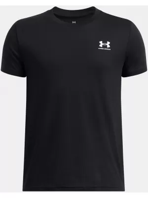Majica za dječake UNDER ARMOUR B SPORTSTYLE LC SS 1389962-001 CRNA