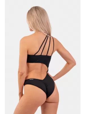 Asimetrični monokini na jedno rame 459 BLACK Nebbia