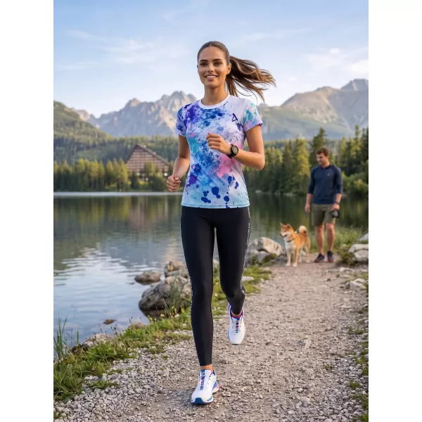 Ženska premium funkcionalna majica ALTISPORT VOJ/ALW055TR01 LJUBIČASTA/PLAVA 