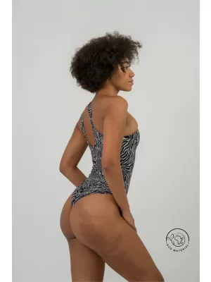FORTALEZA Monokini - zebra 735 BIJELI Nebbia