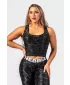 PRIRODOM NADAHNUT sportski skraćeni top Racer back” 549 BLACK Nebbia