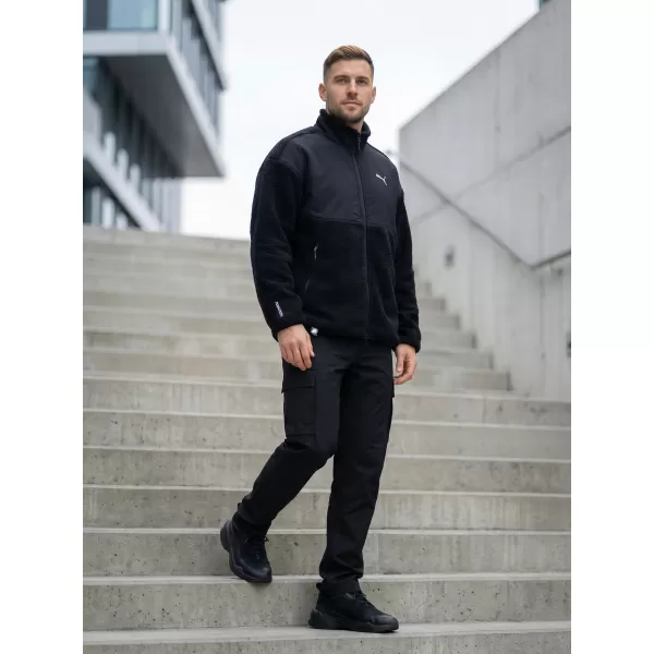  Muška jakna PUMA TECH SOFT TECH RELAXED SHERPA JACKET 632104-01 CRNA 