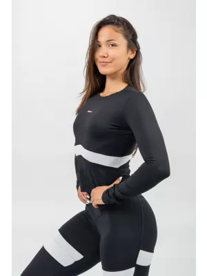 Crni top s dugim rukavima TRUE HERO 242 BLACK Nebbia