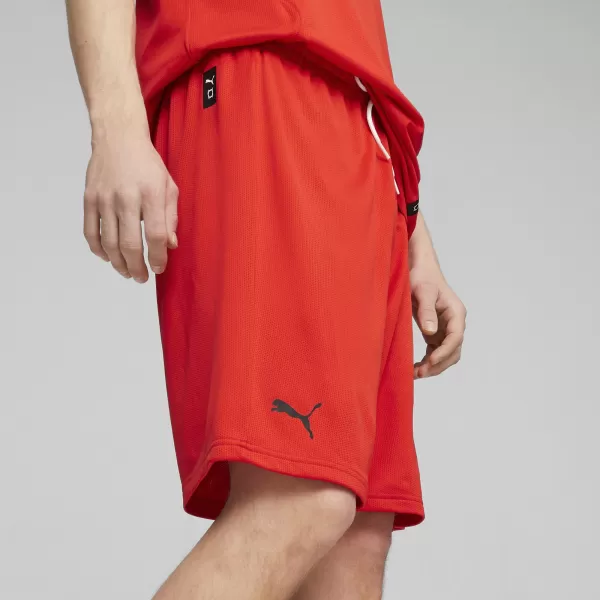  Kratke hlače PUMA HOOPS TEAM PRACTICE SHORT 676641_03 PUMA RED 