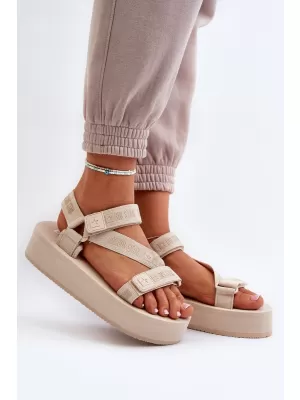 Ženske sandale BIG STAR NN274A528 BEIGE Big Star Shoes