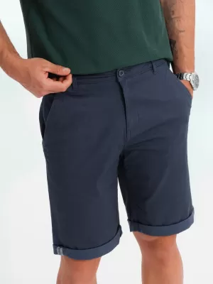 Kratke hlače OMBRE OM-SRCS-0197 MORNARSKO PLAVA BOJA