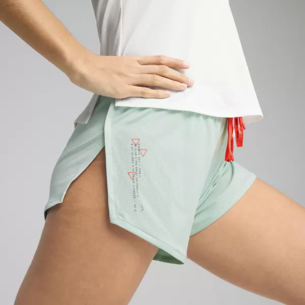  Ženske kratke hlače PUMA EVRYDAY KNIT 3 SPLT SHRT ?W 526664_50 MIRNO PLAVO 