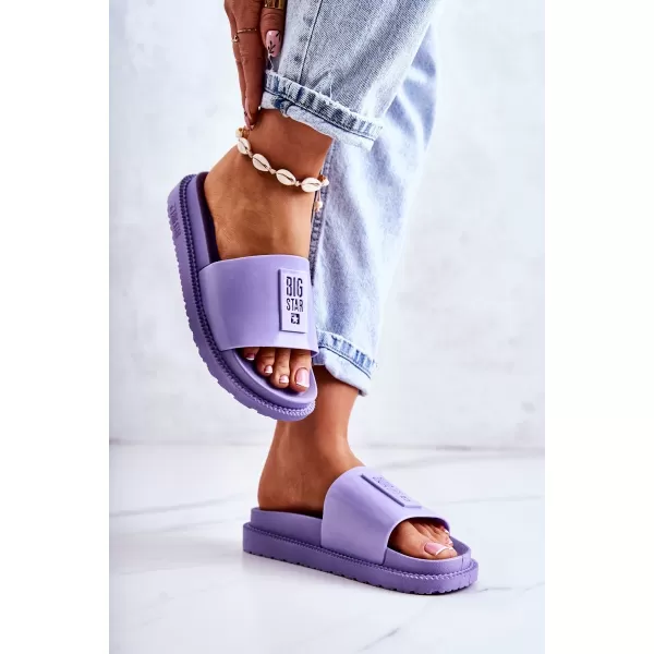 Ženske modne papuče BIG STAR JJ274A304 PURPLE Big Star Shoes 