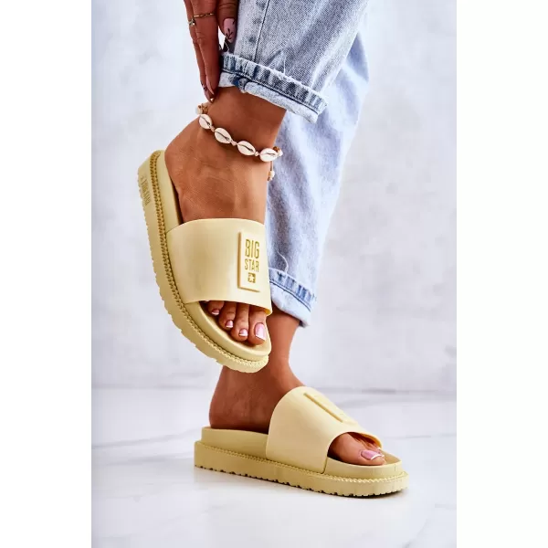  Ženske papuče BIG STAR JJ274A305 YELLOW Big Star Shoes 