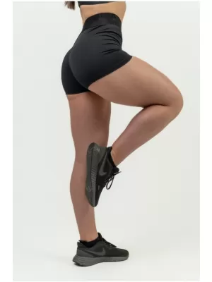 Ženske kompresijske kratke hlače visokog struka INTENSE Leg Day 832 BLACK Nebbia