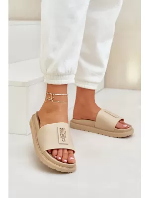 Ženske papuče BIG STAR LL274A210 BEIGE Big Star Shoes