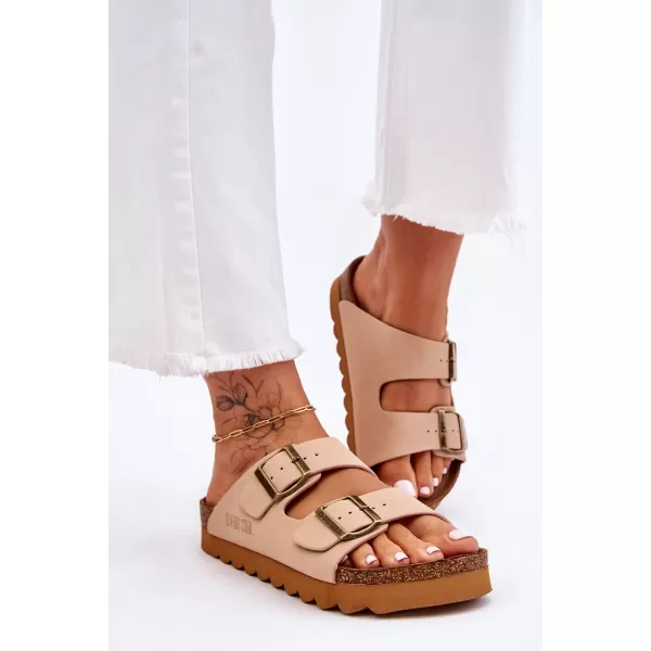  Ženske papuče BIG STAR LL274745 BEŽ Big Star Shoes 