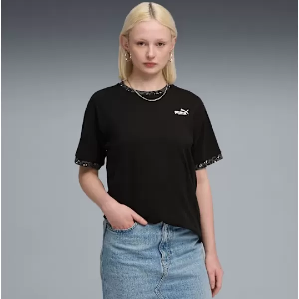  Košulja PUMA ESS GRAPHIC ANIMAL RELAXED TEE 688082-01 CRNI 