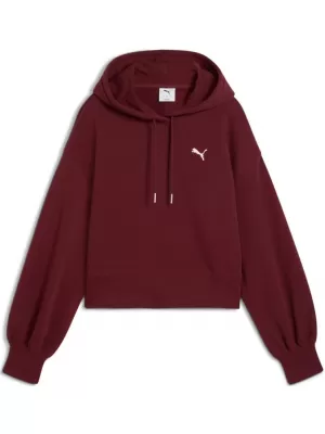 Ženska majica PUMA WARDROBE ESS RELAXED CROPPED HOODIE TR 629746-96 CRVENI