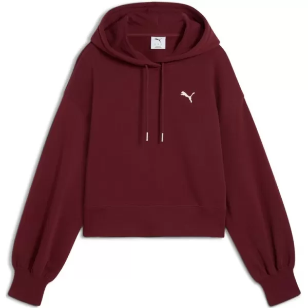  Ženska majica PUMA WARDROBE ESS RELAXED CROPPED HOODIE TR 629746-96 CRVENI 