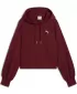 Ženska majica PUMA WARDROBE ESS RELAXED CROPPED HOODIE TR 629746-96 CRVENI