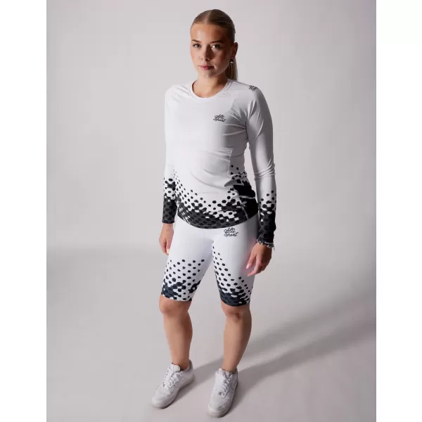  Ženska premium funkcionalna majica dugih rukava ALTISPORT VOJ/ALW109TR03 CRNO-BIJELO 
