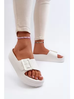 Ženske papuče BIG STAR NN274A661 WHITE Big Star Shoes