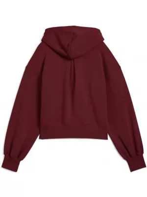 Ženska majica PUMA WARDROBE ESS RELAXED CROPPED HOODIE TR 629746-96 CRVENI