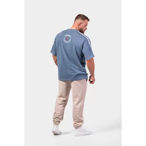  Isprana oversized majica GOLDEN AGE 790 BLUE Nebbia 
