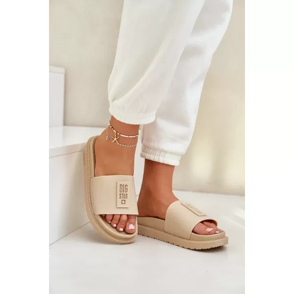  Ženske papuče BIG STAR LL274A210 BEIGE Big Star Shoes 