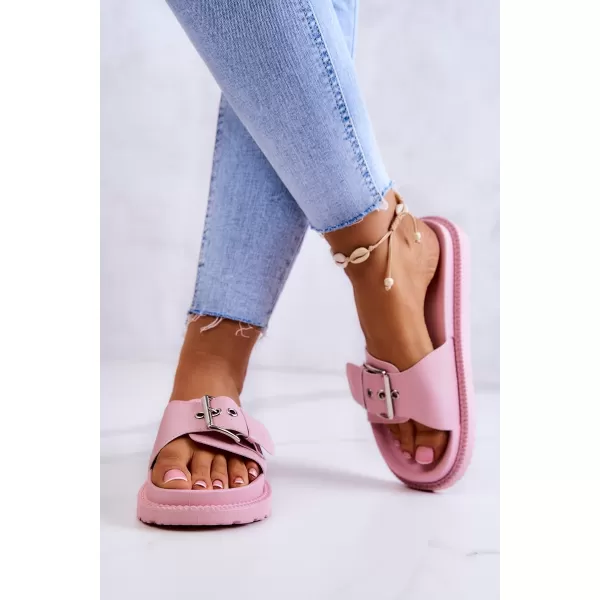  Modne ženske papuče BIG STAR JJ274A308 PINK Big Star Shoes 