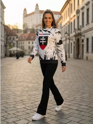 Ženska vrhunska funkcionalna majica ALTISPORT VOJ/ALW036SL/MI01 APSTRAKCIJA