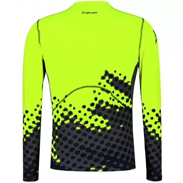  Vrhunska muška funkcionalna kompresijska majica dugih rukava ALTISPORT VOJ/ALM109TR03 FLUO ŽUTA 