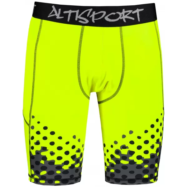  Muške sportske tajice iznad koljena premium ALTISPORT VOJ/ALM109LEG02 FLUO ŽUTA 