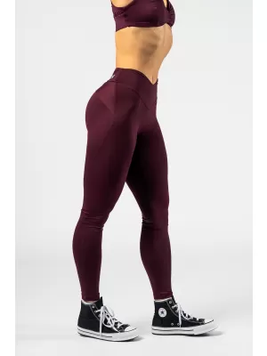 Tajice za oblikovanje sa strukom u obliku slova V STRONG BEAUTY 425 DARK RED Nebbia