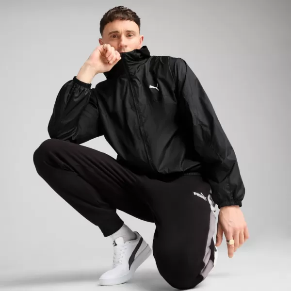  Muška vjetrovka PUMA ESS REGULAR WINDBREAKER 684625-01 CRNA 