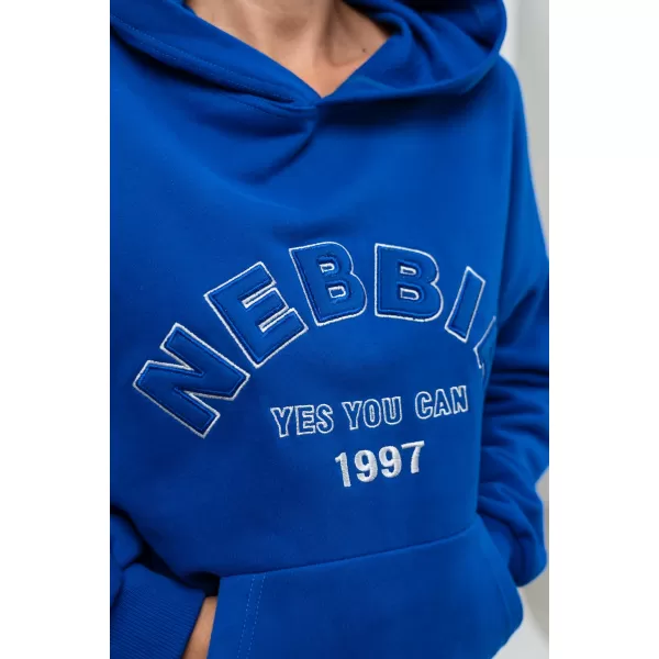  Oversize majica s kapuljačom GYM RAT 256 BLUE Nebbia 