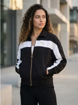 Ženska jakna PUMA T7 RELAXED TRACK JACKET 632137-01 CRNI