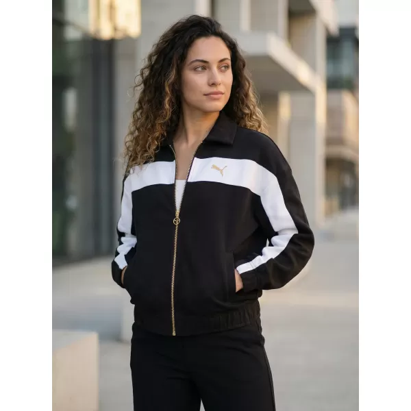  Ženska jakna PUMA T7 RELAXED TRACK JACKET 632137-01 CRNI 