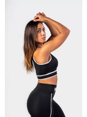 Sportski grudnjak srednje potpore MY RULES 608 BLACK Nebbia