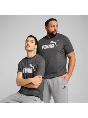 Muška majica kratkih rukava PUMA ESS NO. 1 LOGO HEATHER TEE 682550-01 CRNA