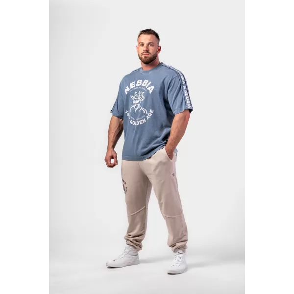  Isprana oversized majica GOLDEN AGE 790 BLUE Nebbia 