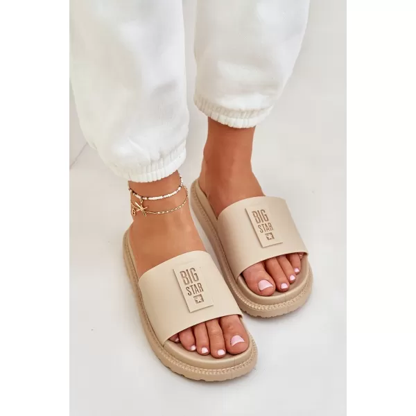  Ženske papuče BIG STAR LL274A210 BEIGE Big Star Shoes 