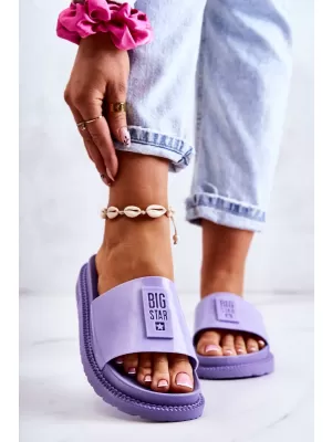 Ženske modne papuče BIG STAR JJ274A304 PURPLE Big Star Shoes