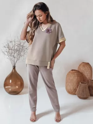 Košulja DSTREET SHINE LOVE RY2911 BEŽ