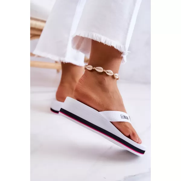  Ženske japanke na klin BIG STAR JJ274A333 WHITE Big Star Shoes 