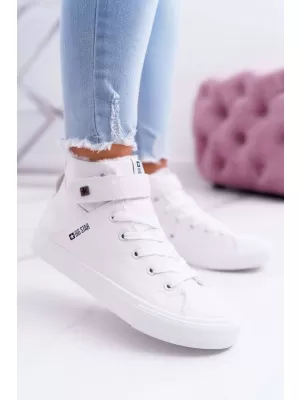 Ženske kožne gležnjače BIG STAR V274541FW WHITE Big Star Shoes