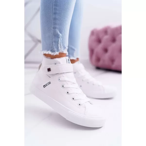  Ženske kožne gležnjače BIG STAR V274541FW WHITE Big Star Shoes 