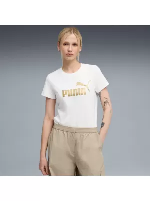 Košulja PUMA ESS METALLIC NO. 1 LOGO TEE 631536-52 BIJELA BOJA