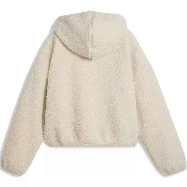  Ženska majica PUMA WARDROBE ESS OVERSIZED POLAR FLEECE HOODIE 632048-87 BIJELA BOJA 