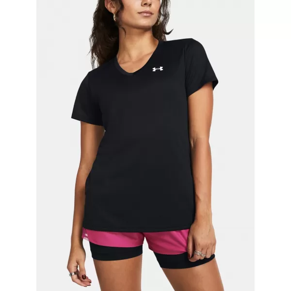  Ženska majica kratkih rukava UNDER ARMOUR TECH SSV- SOLID 1384229-001 CRNA 