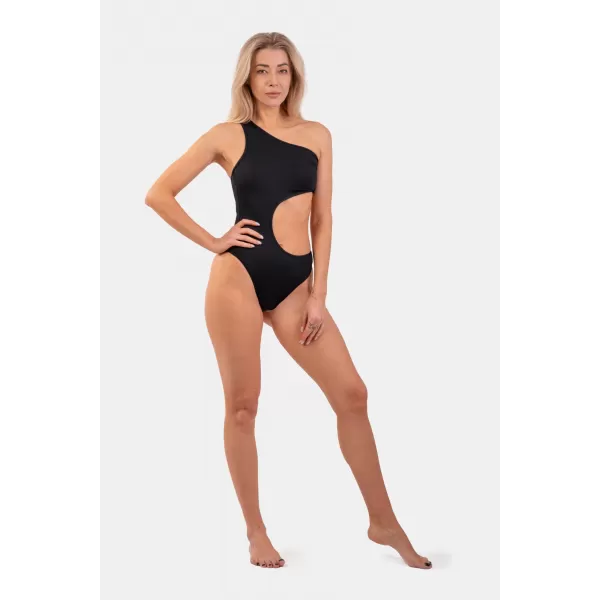  Asimetrični monokini na jedno rame 459 BLACK Nebbia 