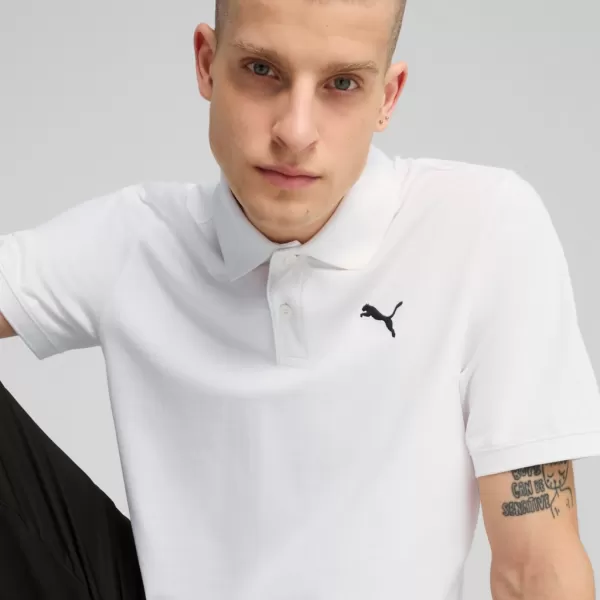  Muška majica s kragnom PUMA ESS PIQUE POLO 682554-02 BIJELA 