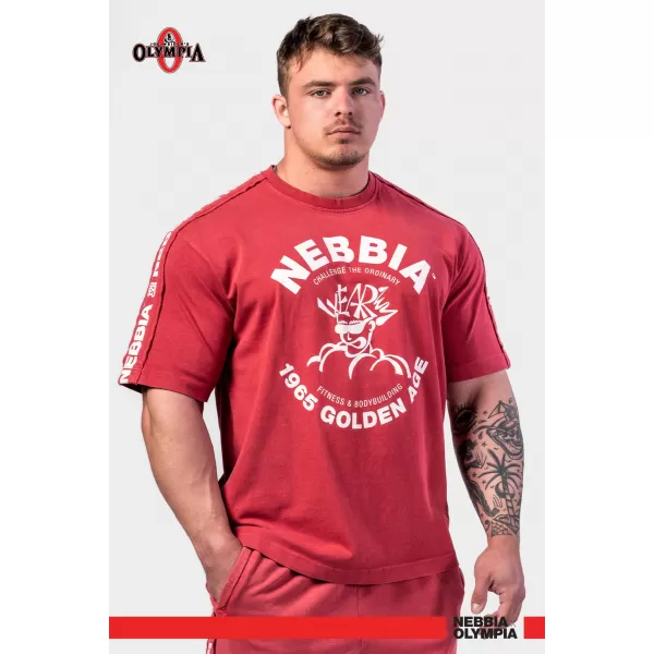  Isprana oversized majica GOLDEN AGE 790 RED Nebbia 